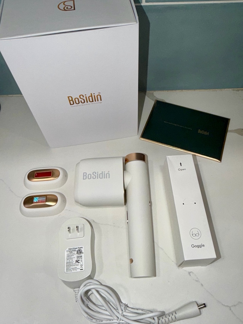 BoSidin White & Rose Gold Hair Removal Device